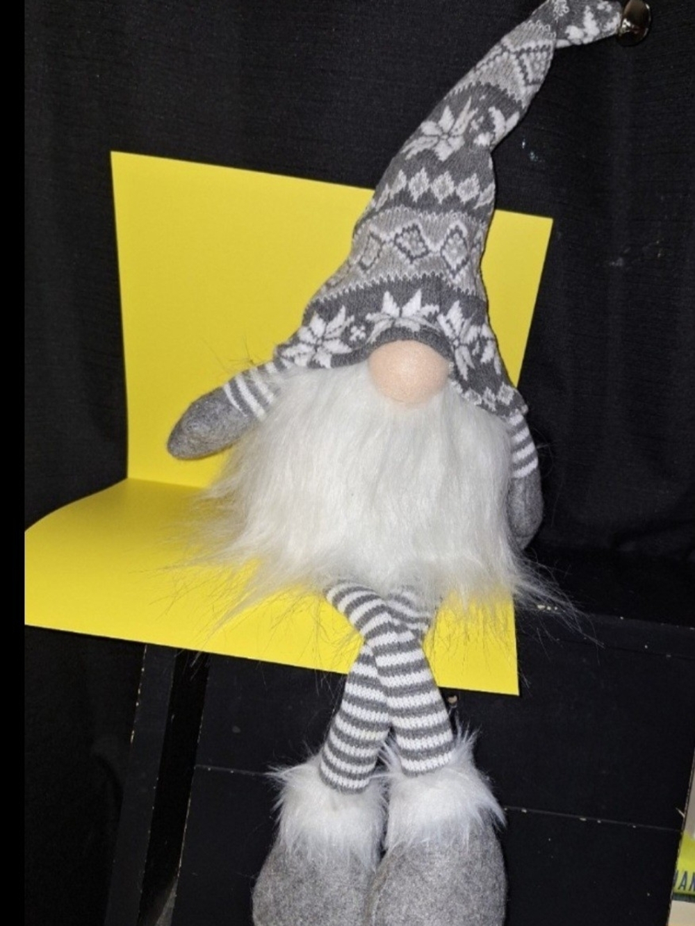 AnimatedGray Nordic Gnome Plush with White Beard Dances To Music